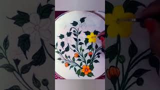 fabric painting design for fabric paintingart veryeasyandverybeautifulflowerdesign [upl. by Rhetta]