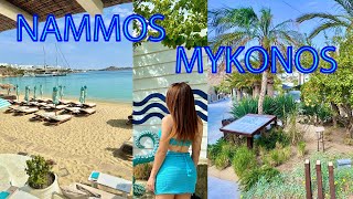 NAMMOS MYKONOS BEACH CLUB amp VILLAGE Walking Tour [upl. by Aivil]