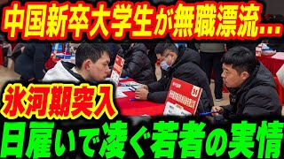 中国の新卒大学生の半数以上が無職ローンも払えず日雇いで毎日を凌ぐ生活 [upl. by Ever]