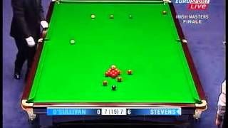 2005 Irish Masters Final  OSullivan vs Stevens Frame 1118 [upl. by Nikki858]