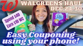 Walgreens Coupon Haul Easy Spend 40 earn 10 WC Scenario Digital Coupons Only [upl. by Aij]