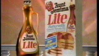 1988 Aunt Jemima Lite Pancakes and Syrup TV Commercial [upl. by Aneelas]