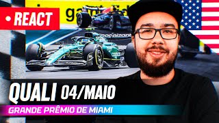 F1 REACT AO VIVO  CLASSIFICAÇÃO GP DE MIAMI DE 2024 [upl. by Anana]