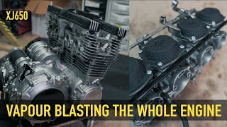 XJ650 Build Part 23  How to make your engine amp Carbs look BRAND NEW [upl. by Cullie]