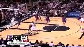 2005 NBA Finals  Detroit vs San Antonio  Game 7 Best Plays [upl. by Ardnaskela]