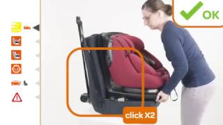 MaxiCosi l AxissFix Plus car seat l How to install [upl. by Omolhs]