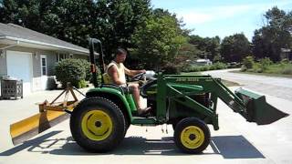 JOHN DEERE 4400 FWA Compact Tractor [upl. by Odraboel778]