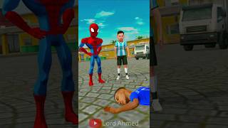 Spiderman Vs Ronald The Legendary Messi Challenge 👿 shorts [upl. by Ennayhs571]