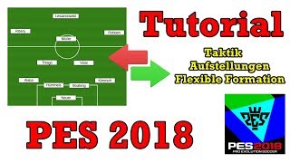 PES 2018 ⚽ Tutorial  Taktik  Aufstellungen  Flexible Formation DeutschGerman [upl. by Cirri]