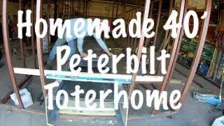 Homemade RV EP3 Framing the Walls Part 1 1977 359 Peterbilt Toterhome [upl. by Harms]