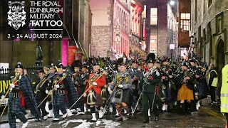 Massed Pipes amp Drums and Military Bands  2024 Edinburgh Military Tattoo scotlandthebrave [upl. by Akkinahs]