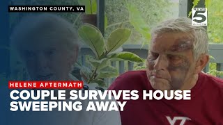 Washington County Va couple married for 57 years rescued after home swept away by flood [upl. by Egni]