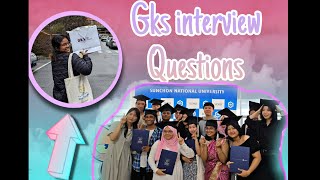 GKS UNDERGRADUATE SCHOLARSHIP🇰🇷🇧🇩 EMBASSY TRACK INTERVIEW  INTERVIEW QUESTIONS [upl. by Moser]