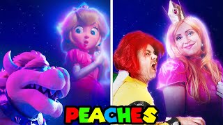 Peaches Comparison Side by Side Fun Squad Music Video [upl. by Merrie]