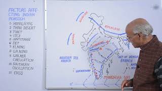 Factors Affecting Indian Monsoon In English  by Prof SS Ojha  Allahabad University [upl. by Ativak892]