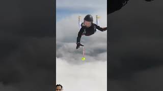 love skyfun skydiving travel skydivevibes paragliding bollywood army song music fyp [upl. by Sinnylg]