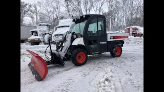 Plowing Snow with the Bobcat Toolcat 5600 [upl. by Kacy]