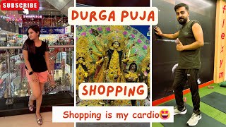 Durga Puja Shopping  Puja Makeover From Jawed Habib  Axis Mall  Couple Workout  Vlog 127 [upl. by Jt200]