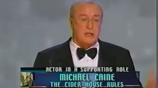 Michael Caine winning Best Supporting Actor for The Cider House Rules [upl. by Fasano32]