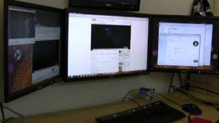 3 DisplayLink USB Video Adapters On One System [upl. by Lonni988]