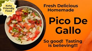 Homemade Pico De Gallo So EASY So HEALTHY So DELICIOUS [upl. by Kingston484]