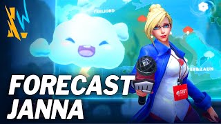 Forecast Janna Wild Rift Skin Spotlight [upl. by Claudius58]