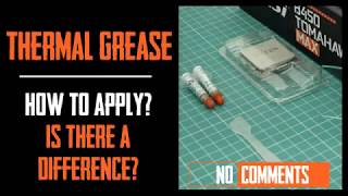 How correctly apply the thermal grease on CPU [upl. by Atnwahs]