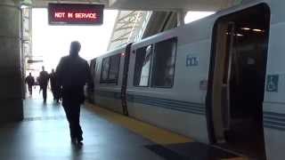 Splitting Trains at Millbrae BART [upl. by Aicad76]