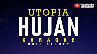 Hujan  Utopia Karaoke [upl. by Ailisab]