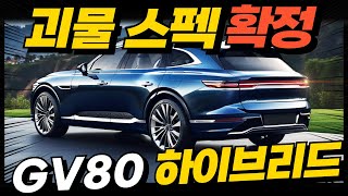 벤츠를 왜 사요 제네시스 GV80 하이브리드 괴물 SUV 탄생 GLE X5 싹다 때려잡는다 [upl. by Dudden]