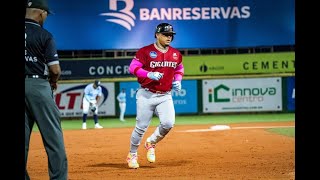 Yermín Mercedes pega jonrón y guía triunfo de Gigantes sobre Licey [upl. by Ainaj399]