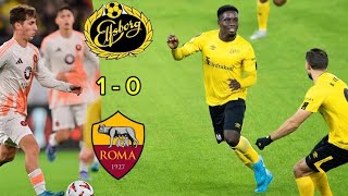 Elfsborg Vs As Roma  Michael Baidoos penalty goal determined Elfsborgs victory over Roma [upl. by Kilar308]