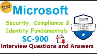 Part2 SC900  Microsoft Security Compliance amp Identity Fundamentals  Interview QampA [upl. by Emilia]