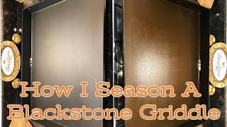 How I Season a Blackstone Griddle Skillets Too [upl. by Brodsky]