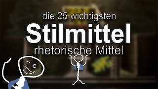 Die 25 wichtigsten Stilmittel  rhetorischen Mittel [upl. by Seuguh]