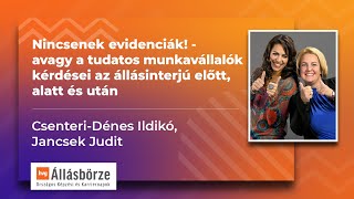 CsenteriDénes Ildikó Jancsek Judit  Nincsenek evidenciák [upl. by Etnom]