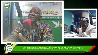 One On One with Hon Francis Addai Nimoh 30102023 [upl. by Cand]