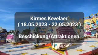 Kirmes Kevelaer  18052023  22052023   Beschickung  Attraktionen [upl. by Andromada]