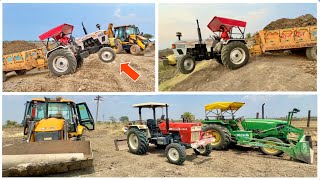 Day2 आज बुरा फस गया ये ट्रैक्टर Mahindra Arjun NOVO 605 PS 50hp Tractor with MOBA Laser Leveler [upl. by Ativel]