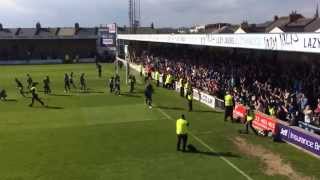 Wycombe wanderers final whistle at Torquay 352014 [upl. by Milinda]