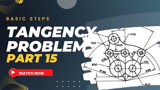 TANGENCY PROBLEMS IN technical engineering drawing [upl. by Novyert]