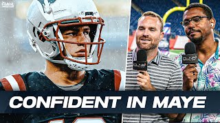 Patriots Locker Room IMPRESSED with Drake Maye [upl. by Zawde]