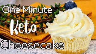 1 Minute Microwave Keto Cheesecake [upl. by Einoj987]