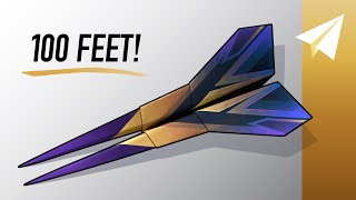 Make the BEST Paper Airplane — How to Fold Venom — Flies Over 100 Feet [upl. by Natica]