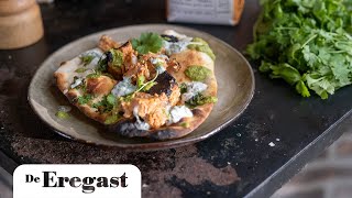 Tandoori vleesspiesjes met naanbrood  De Eregast [upl. by Pompei]