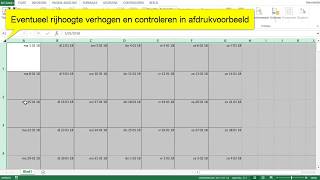 1 Excel Eenvoudige Kalender Maken  Maand per blad  Unieke datum [upl. by Ellenrahc]