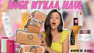 Huge Nykaa Haul 🛍️ worth Rs12000 Monika Chauhan nykaa haul beauty [upl. by Fiel71]