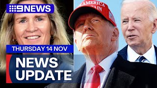 Samantha Murphy’s accused killer pleads not guilty Trump and Biden and meet  9 News Australia [upl. by Ahsinek]