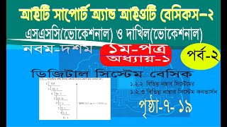 পর্ব২ । SSC VocationalTrade2 IT Support and IoT Basics২ ১ম পত্র ১ম অধ্যায়।ডিজিটাল সিস্টেম বেসিকস [upl. by Ajar43]