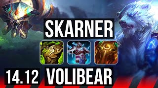 SKARNER vs VOLIBEAR TOP  8216 67 winrate  EUW Challenger  1412 [upl. by Prentiss]